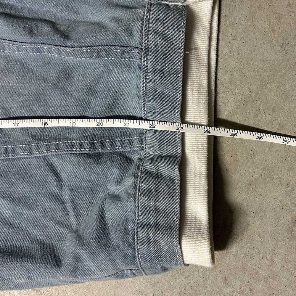 Hoodie Denim Jacket Sweatshirt - Picture 8 of 15